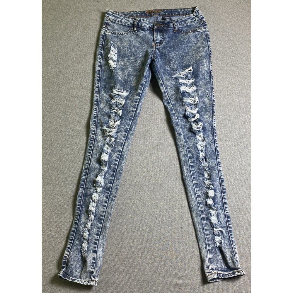 VIP Jeans distressed acid wash cotton blend denim pants Sz 5/6